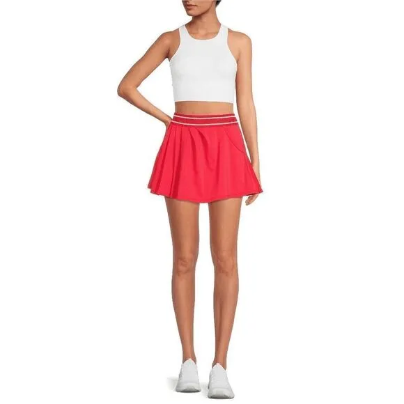 Free People Movement Round Robin Cayanne Coral Tennis Skirt XL NWOT