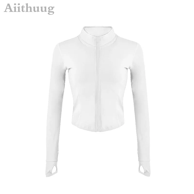 Full Zip-Up Yoga Top Workout Running Jackets