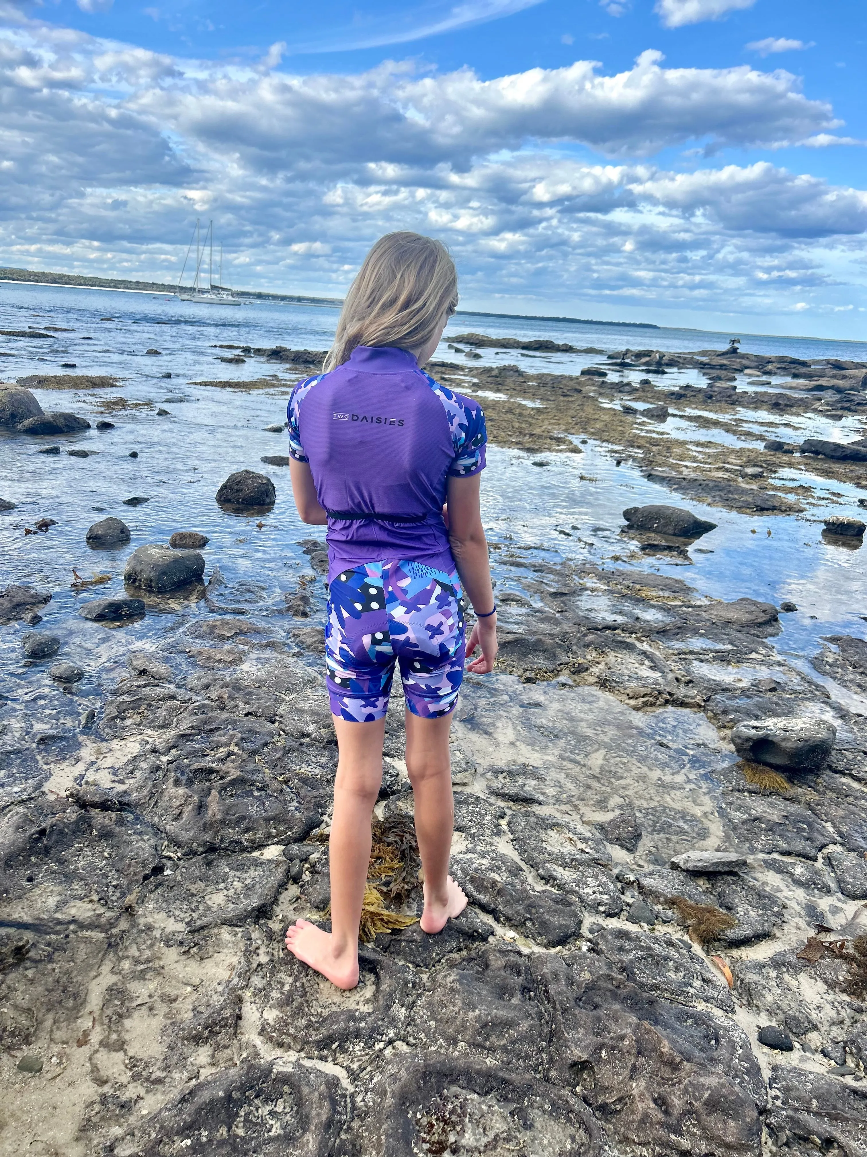 Girls Triathlon Suit - Purple Burst