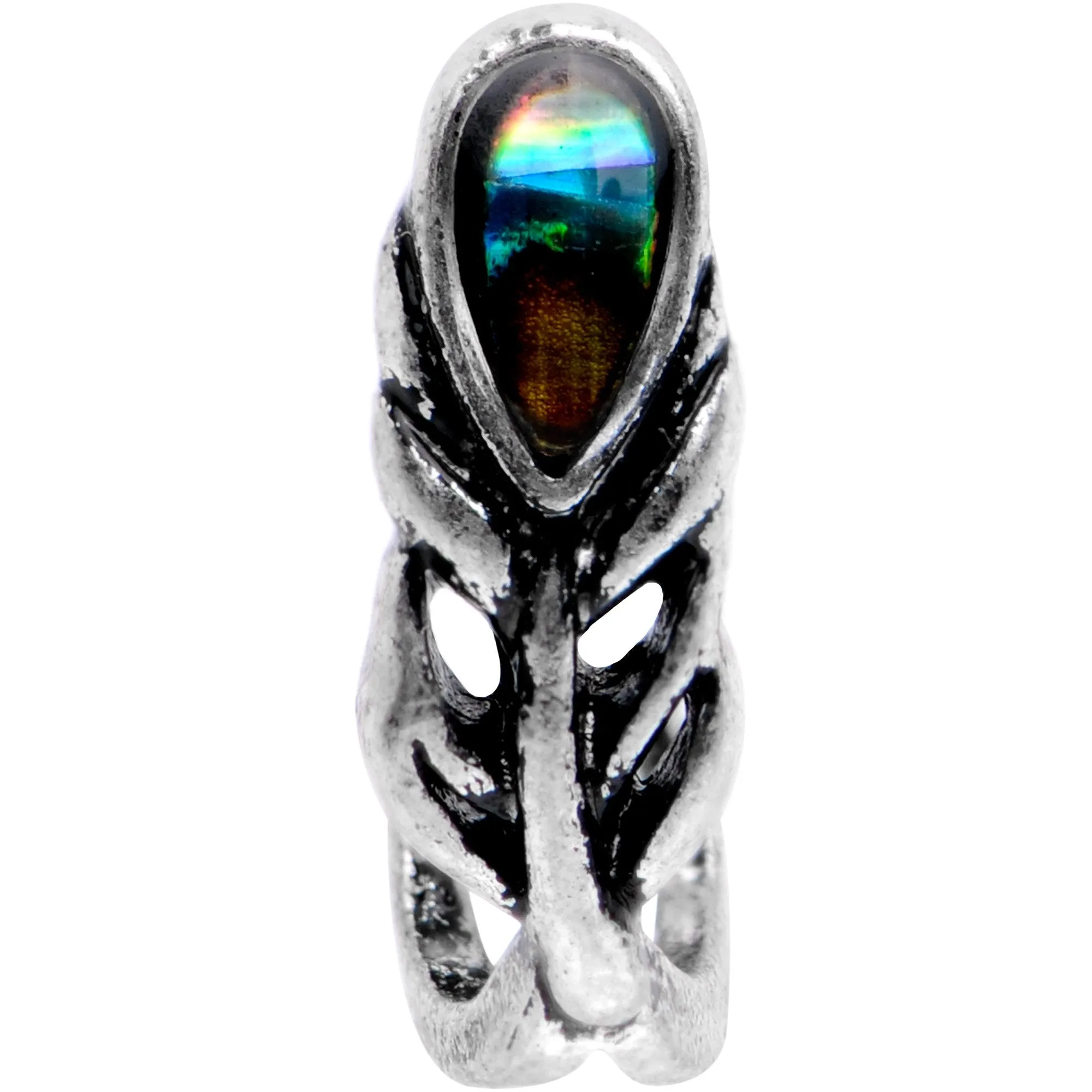 Green Gem Fashion Faux Hoop Nose Bone