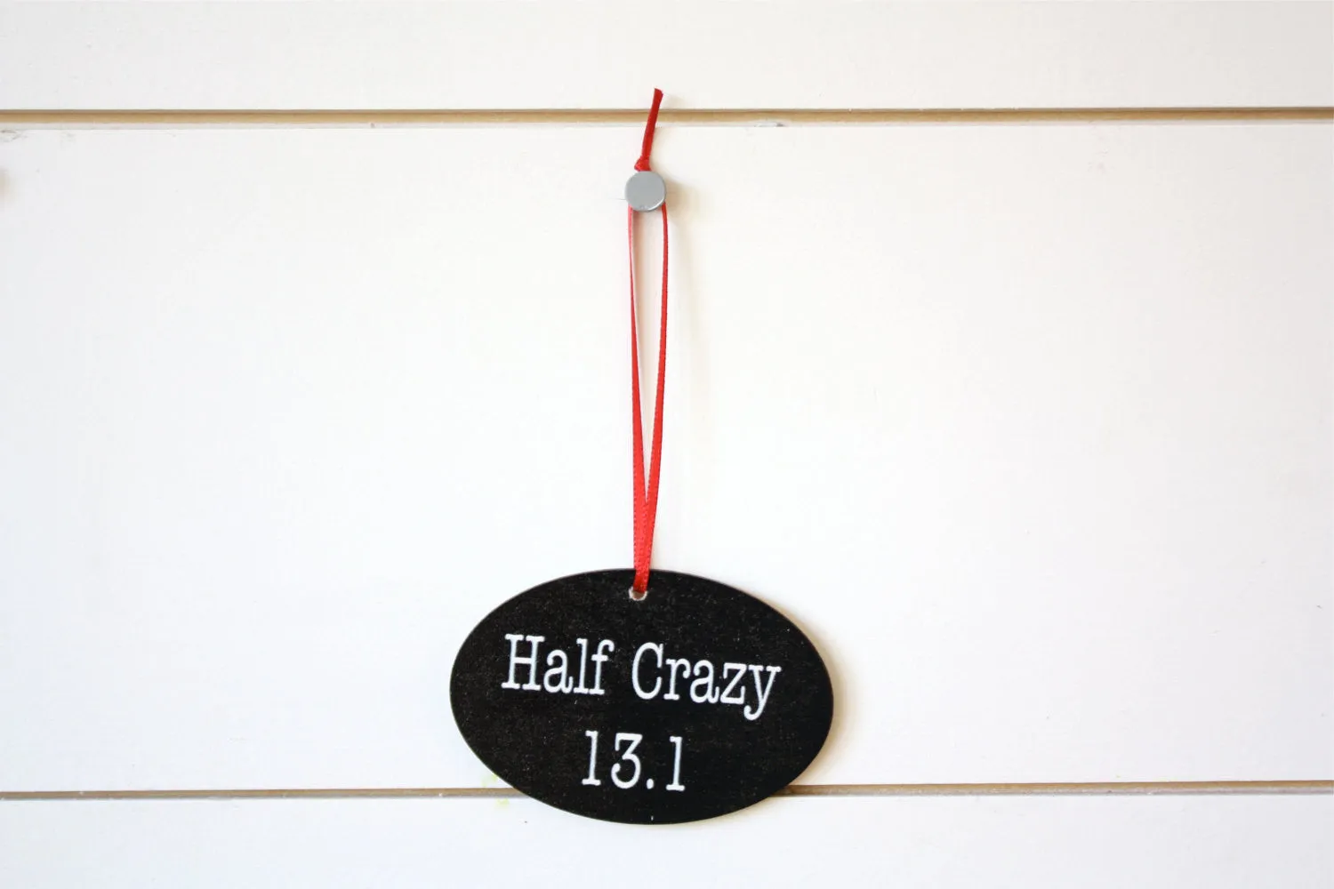 Half Crazy 13.1 Christmas Ornament - Great gift for half marathon runners!