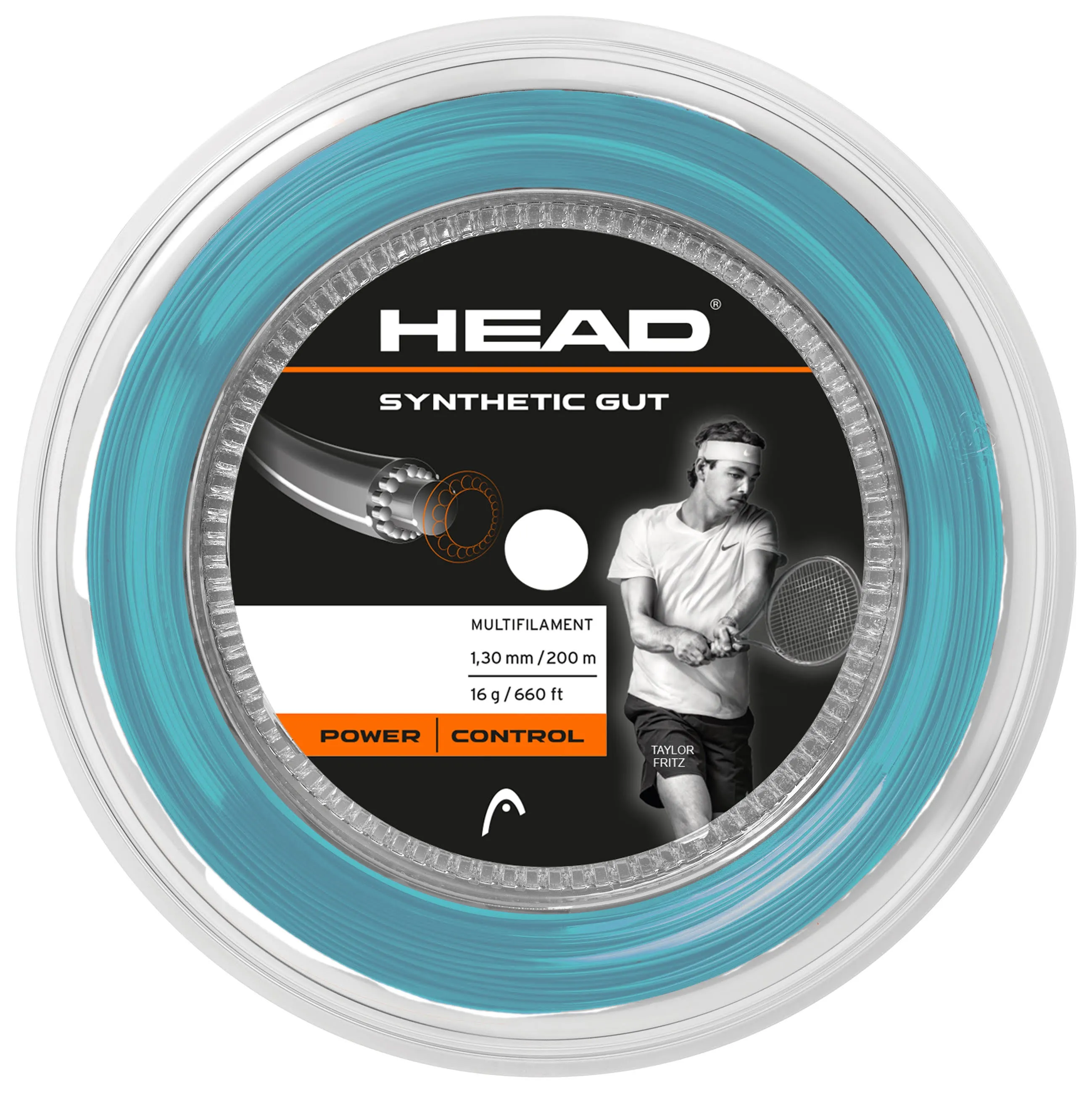 Head Synthetic Gut 1.30 200M Tennis String Reel  - Blue