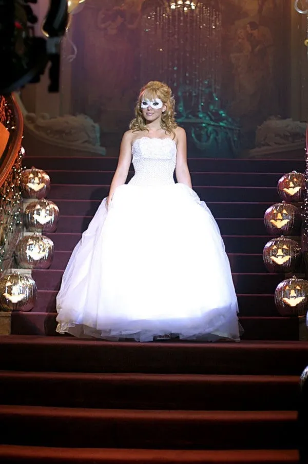 Hilary Duff A Cinderella Story White Dress Formal Prom Dress