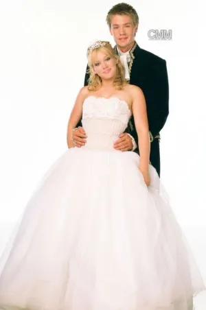 Hilary Duff A Cinderella Story White Dress Formal Prom Dress