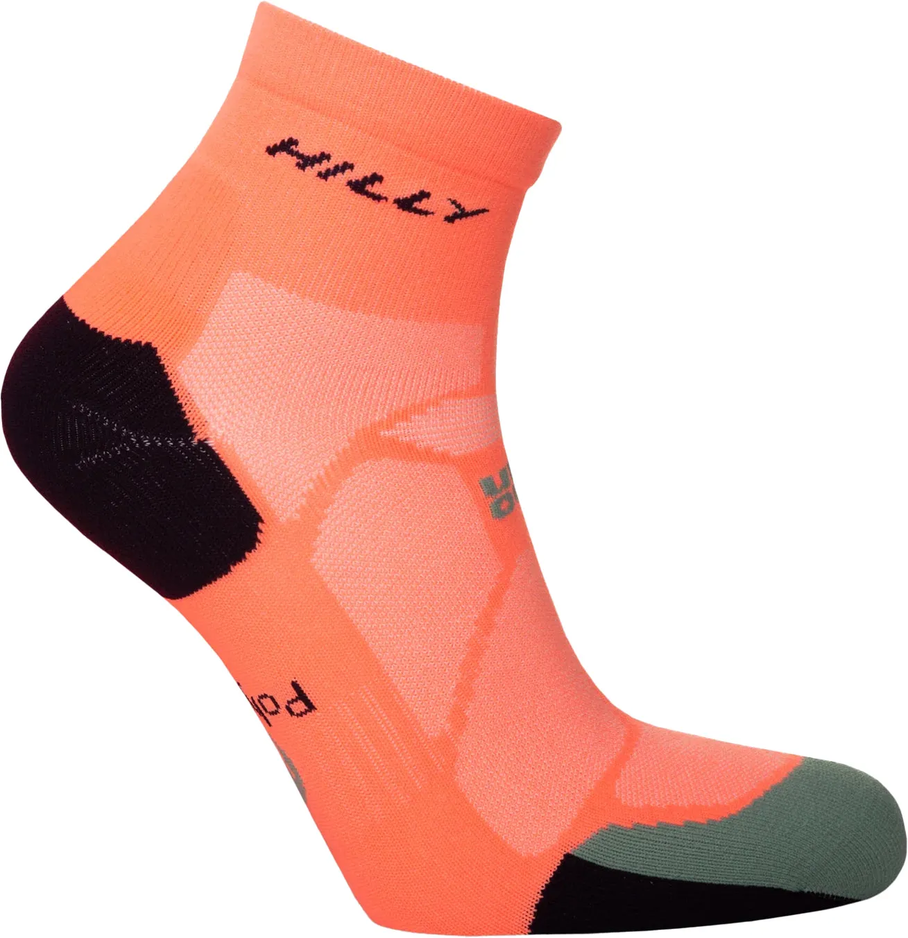 Hilly Marathon Fresh Anklet Running Socks - Orange