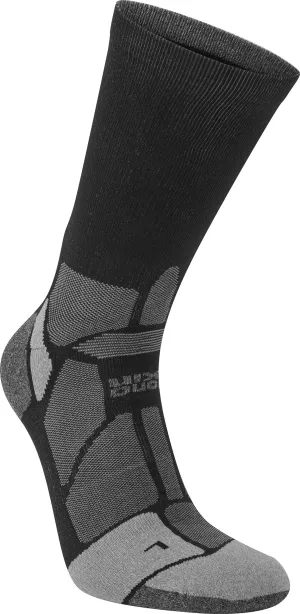 Hilly Marathon Fresh Crew Running Socks - Black