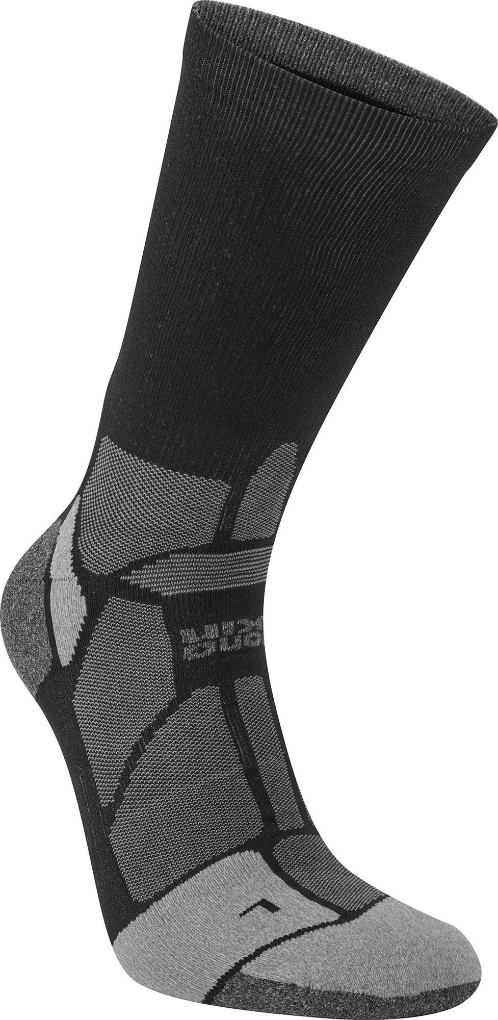 Hilly Marathon Fresh Crew Running Socks - Black