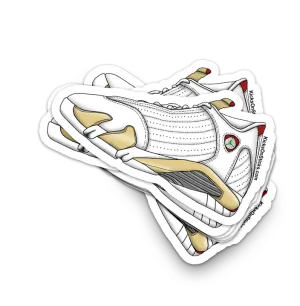 Jordan 14 "Linen" Sneaker Sticker
