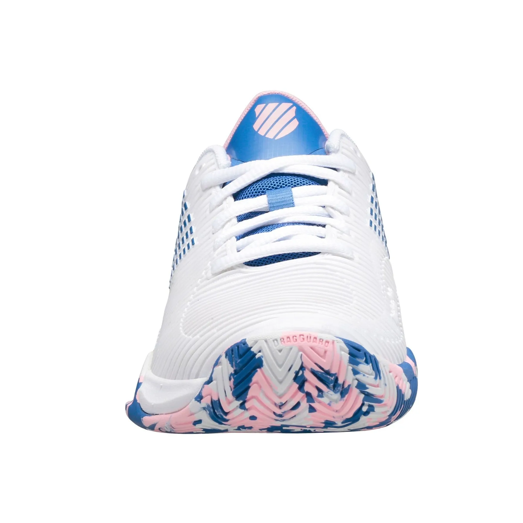 K-Swiss Hypercourt Supreme Women's Tennis Shoe (White/Star Sapphire/Orchid Pink)