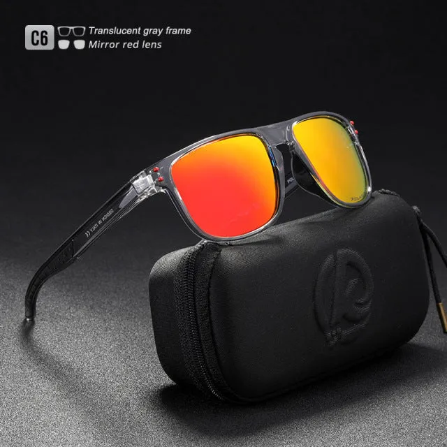 KDEAM Durable Lightweight Polarized Sunglasses All-fit Size  Hard Case included