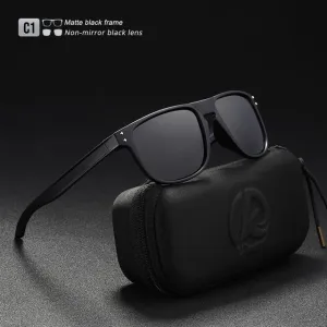 KDEAM Durable Lightweight Polarized Sunglasses All-fit Size  Hard Case included