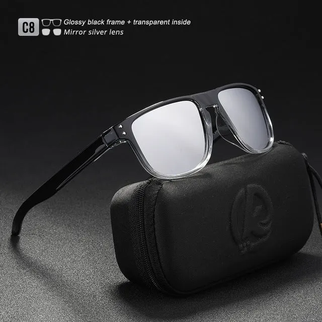 KDEAM Durable Lightweight Polarized Sunglasses All-fit Size  Hard Case included