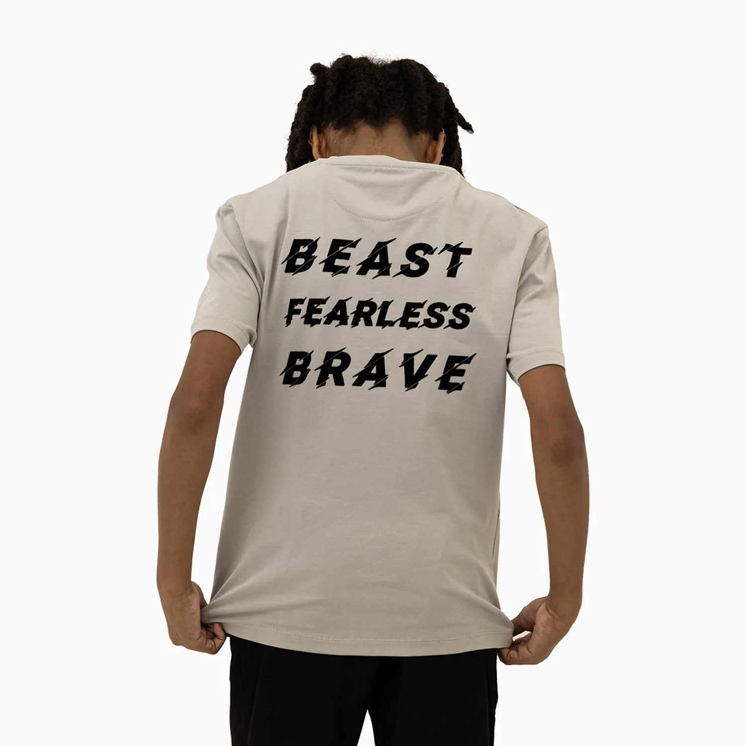 Kid's Beast Fearless Brave Short Sleeve T-Shirt