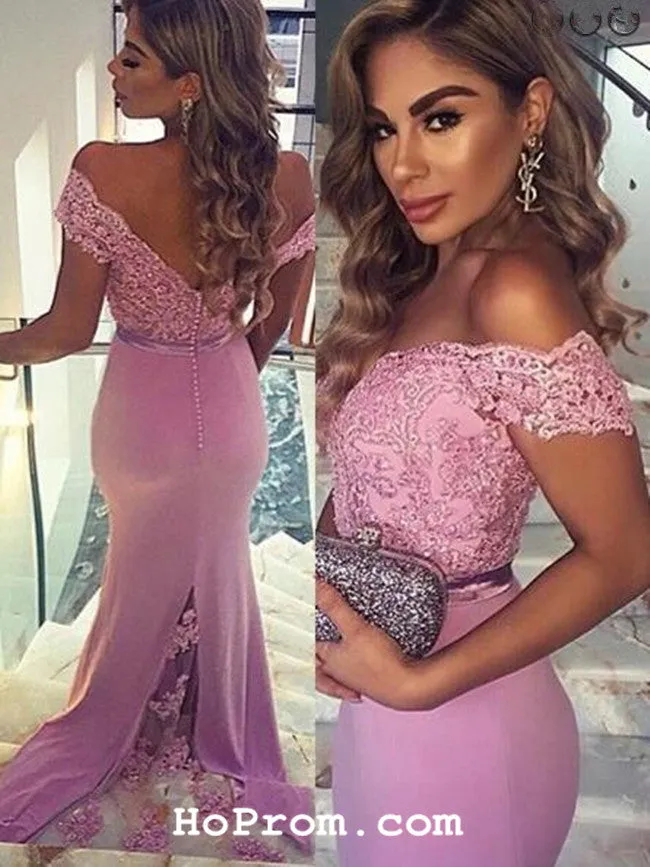 Lace Off Shoulder Prom Dress Off Shoulder Evening Dress