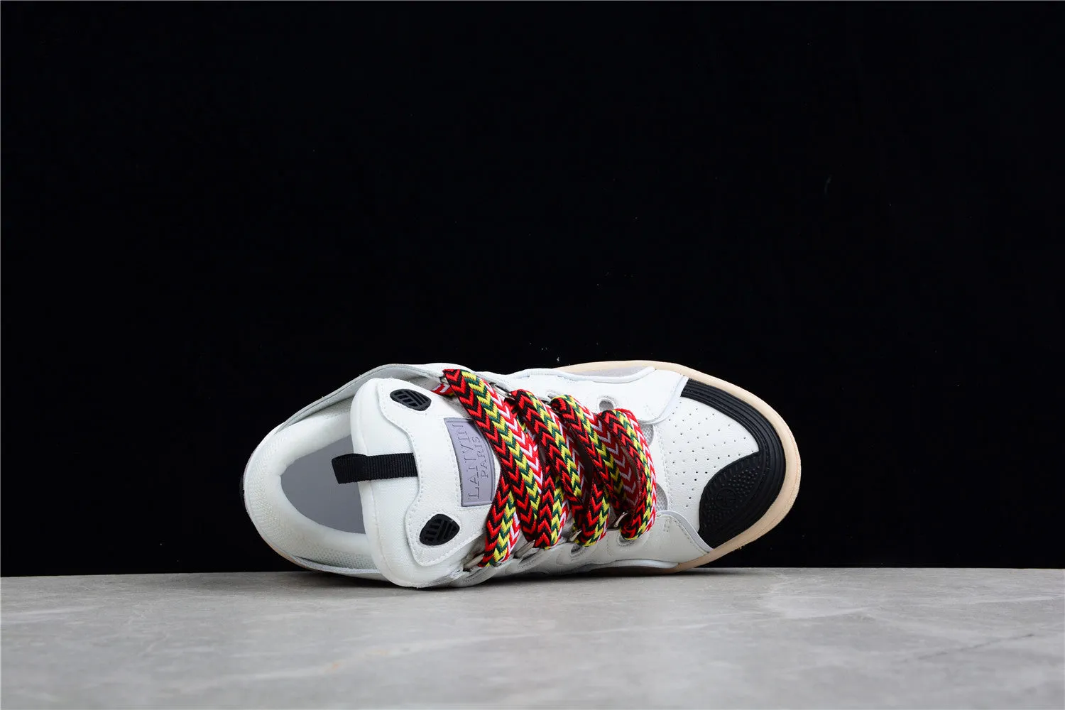 Lanvin White and Grey Sneakers
