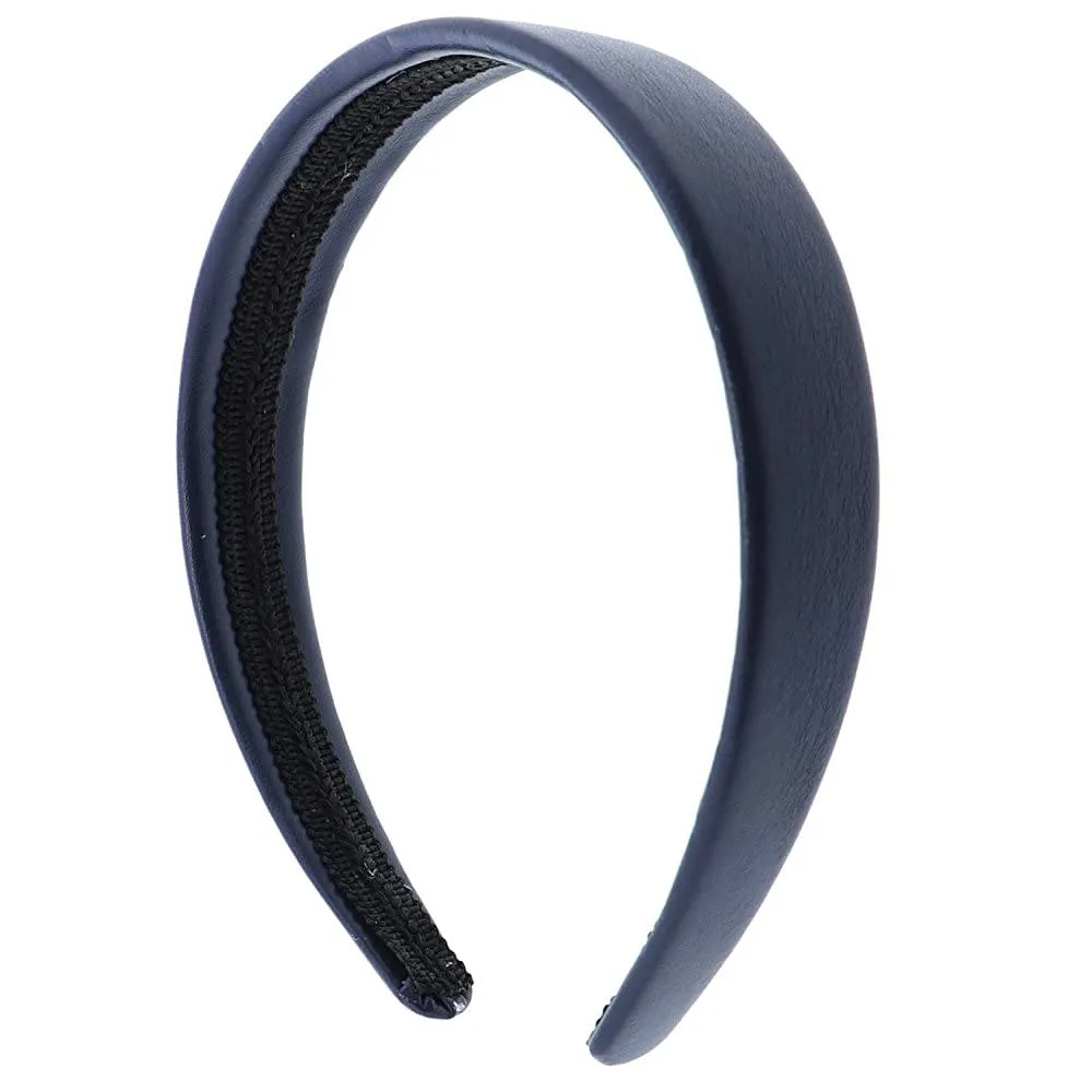 Light Purple 1 Inch Wide Leather Like Headband Solid Hair band for Women and Girls | Multiple Colors
