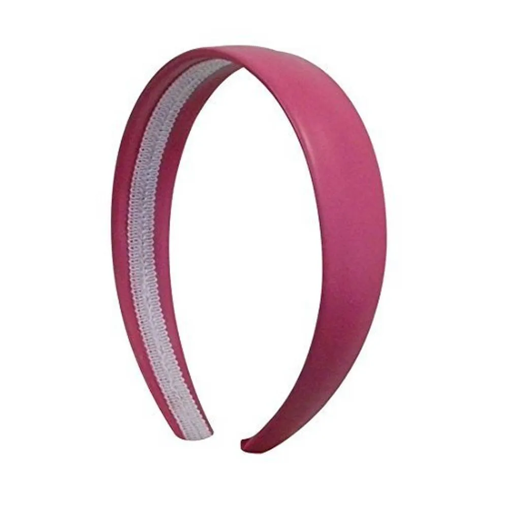 Light Purple 1 Inch Wide Leather Like Headband Solid Hair band for Women and Girls | Multiple Colors