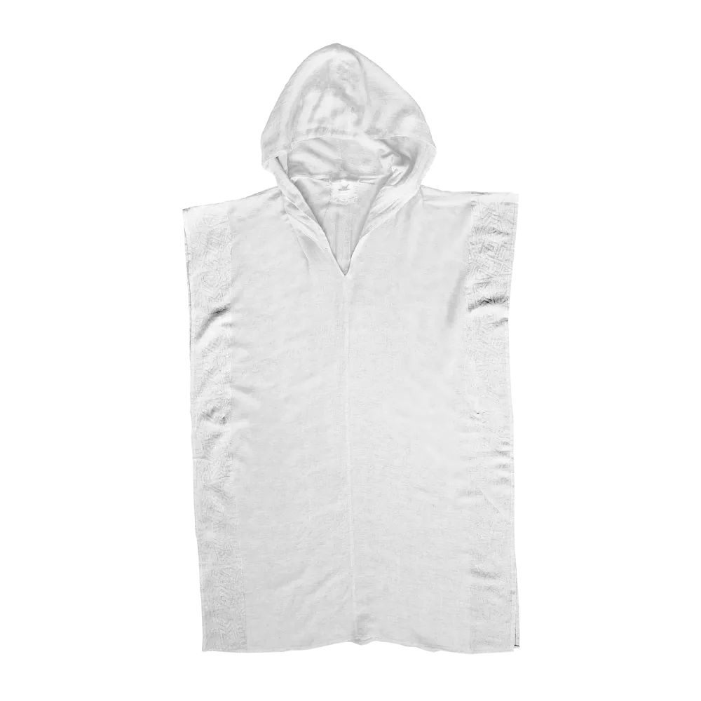 Linen Kaftan with Hoodie