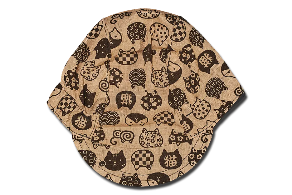 Little Takifuku Neko Brown Cycling Cap