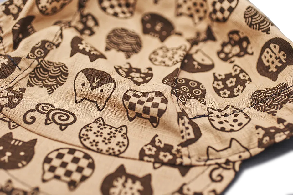 Little Takifuku Neko Brown Cycling Cap