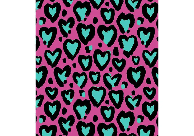 Love Leopard Turquoise Skort