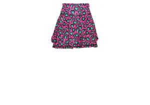 Love Leopard Turquoise Skort