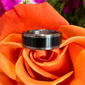 Malo Tantalum and Carbon Fiber Band Ring TANT-021-8