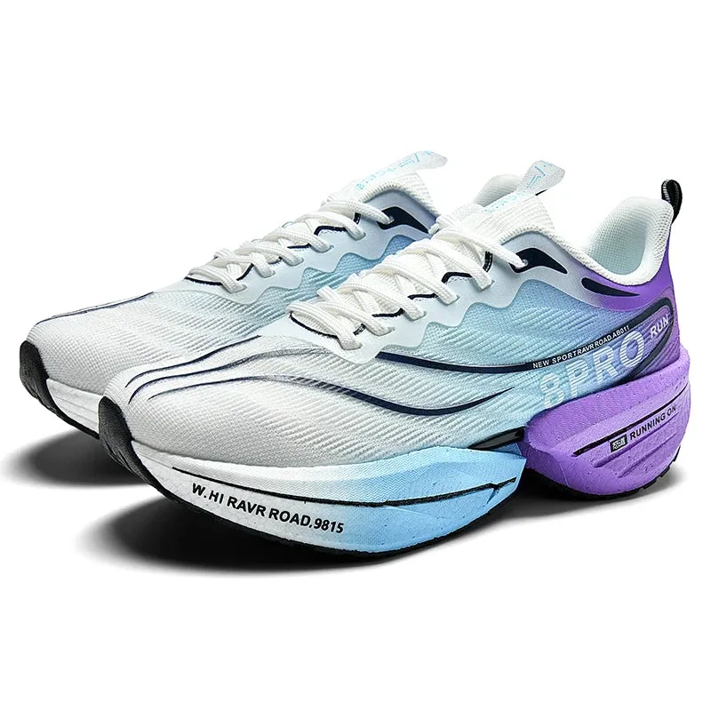 Marathon Air Cushion Carbon Plate Sports Running Shoes – Men’s Breathable Lightweight, Women’s Comfortable, Non-Skid Speciality Sneakers