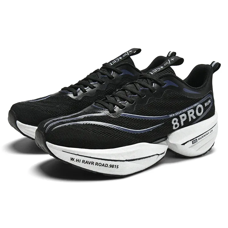 Marathon Air Cushion Carbon Plate Sports Running Shoes – Men’s Breathable Lightweight, Women’s Comfortable, Non-Skid Speciality Sneakers
