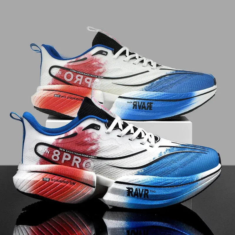 Marathon Air Cushion Carbon Plate Sports Running Shoes – Men’s Breathable Lightweight, Women’s Comfortable, Non-Skid Speciality Sneakers