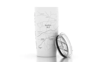 Marathon Map White 20oz Insulated Pint Tumbler