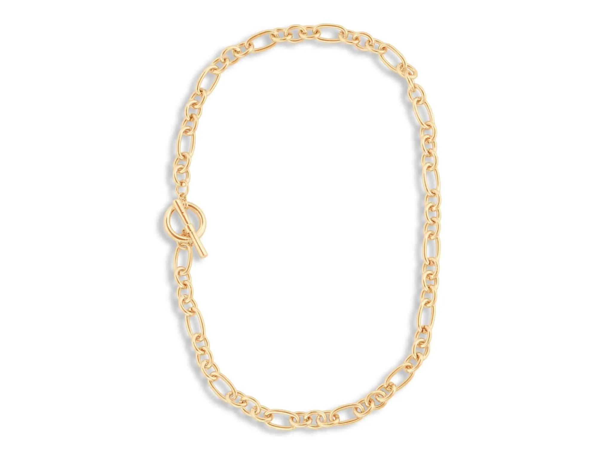 Maude Curb Chain T-Bar Necklace