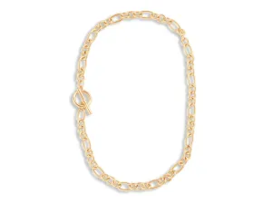 Maude Curb Chain T-Bar Necklace