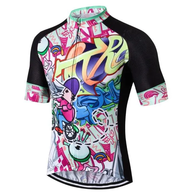 Men Cycling Jersey ProTeam Maillot Ciclismo Ropa Colorful Chain mtb Bike Jersey Cycling Clothing