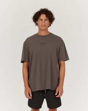 MENS RUN REPUBLIC TEE - SMOKE