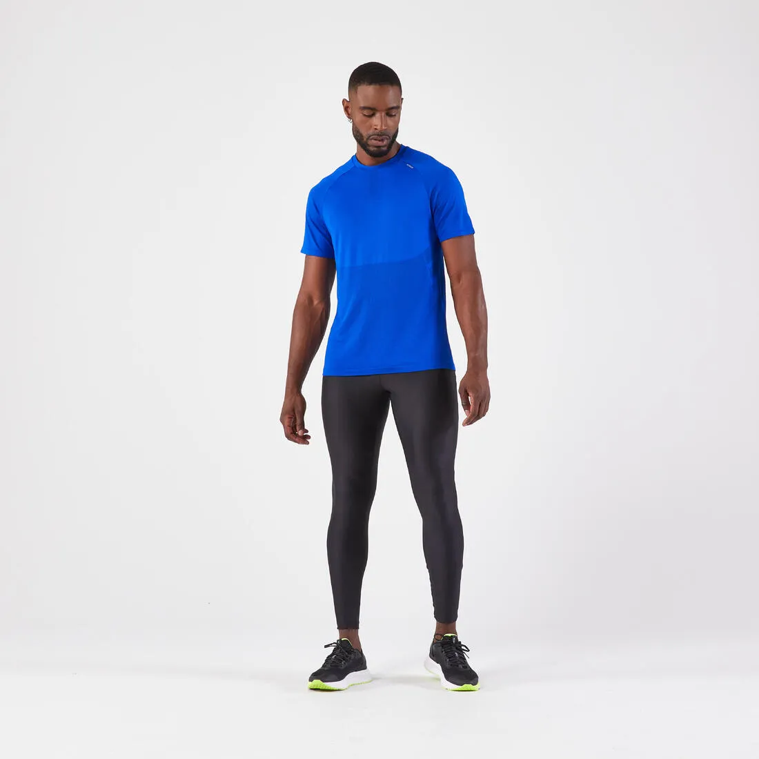 Men's Running Breathable Tights KIPRUN Run 100 Dry - Black
