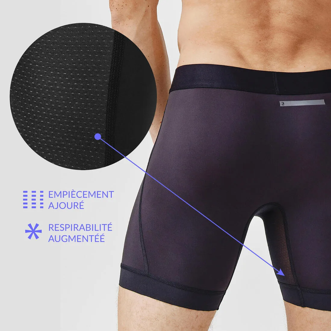 MEN'S SEMI-LONG BREATHABLE RUNNING BOXERS