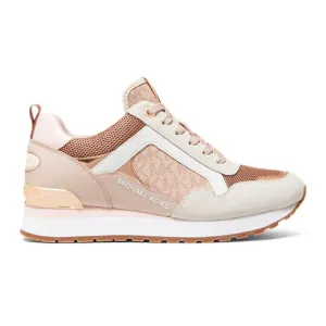 Michael Kors Wilma Suede and Logo Trainer Women - PNK