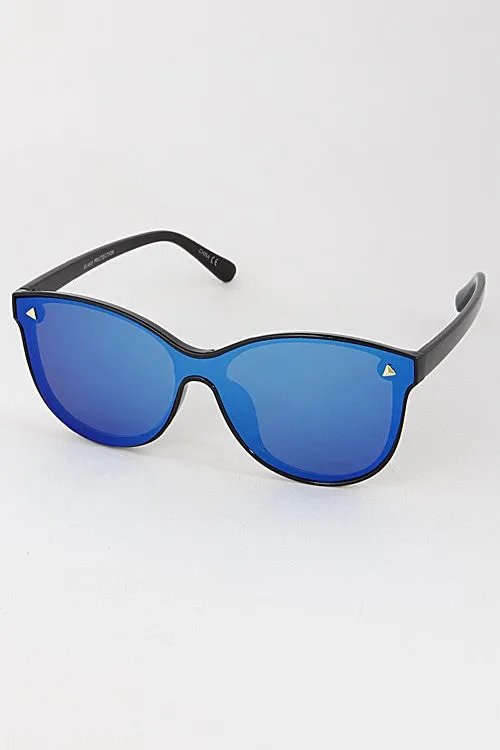 Mirror Finish Fashion Sunglasses