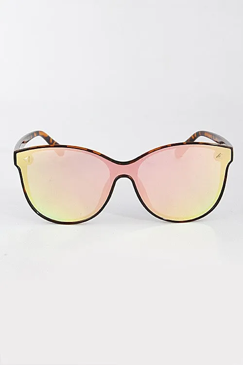 Mirror Finish Fashion Sunglasses