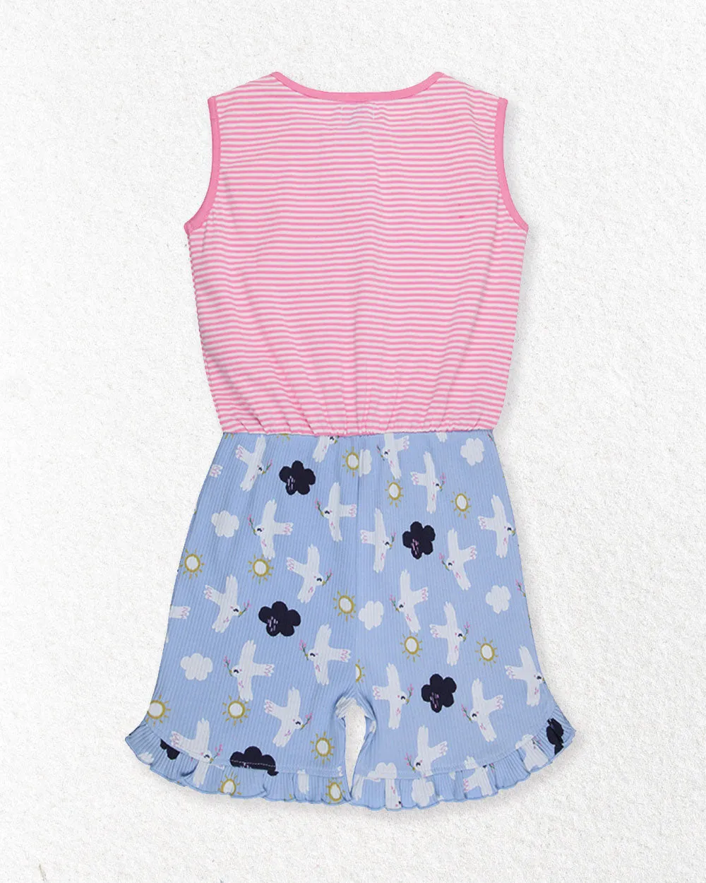 Multicoloured Betty Bird Print Playsuit
