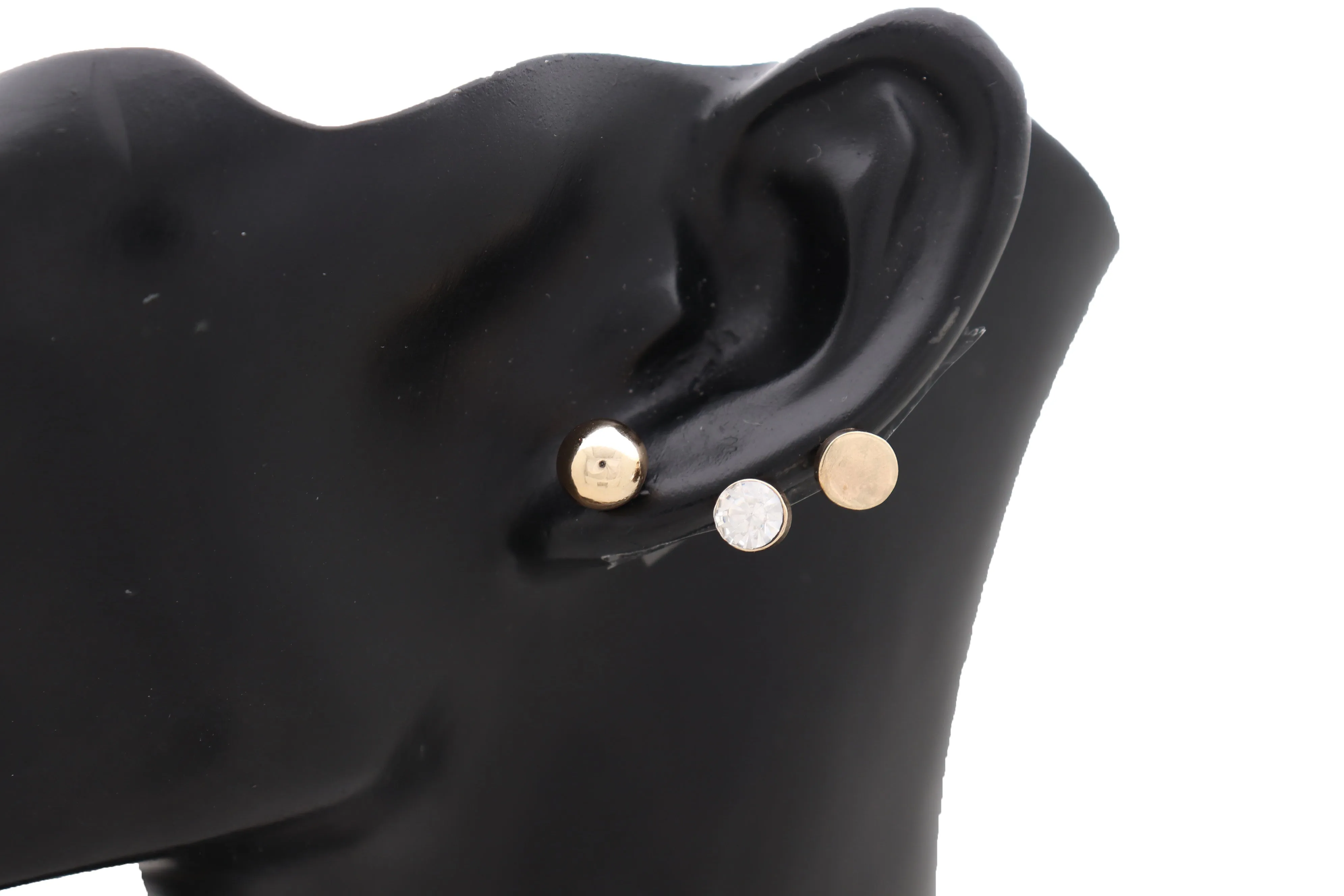 Necklace Jewelry Gold Metal Chain Charm BOSS Pendant   Set 3 Different Earring