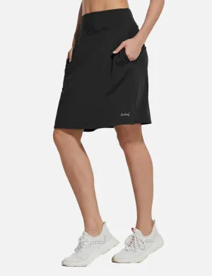 New Baleaf Laureate UPF50  Knee-Length Skort in Black, sz 2X