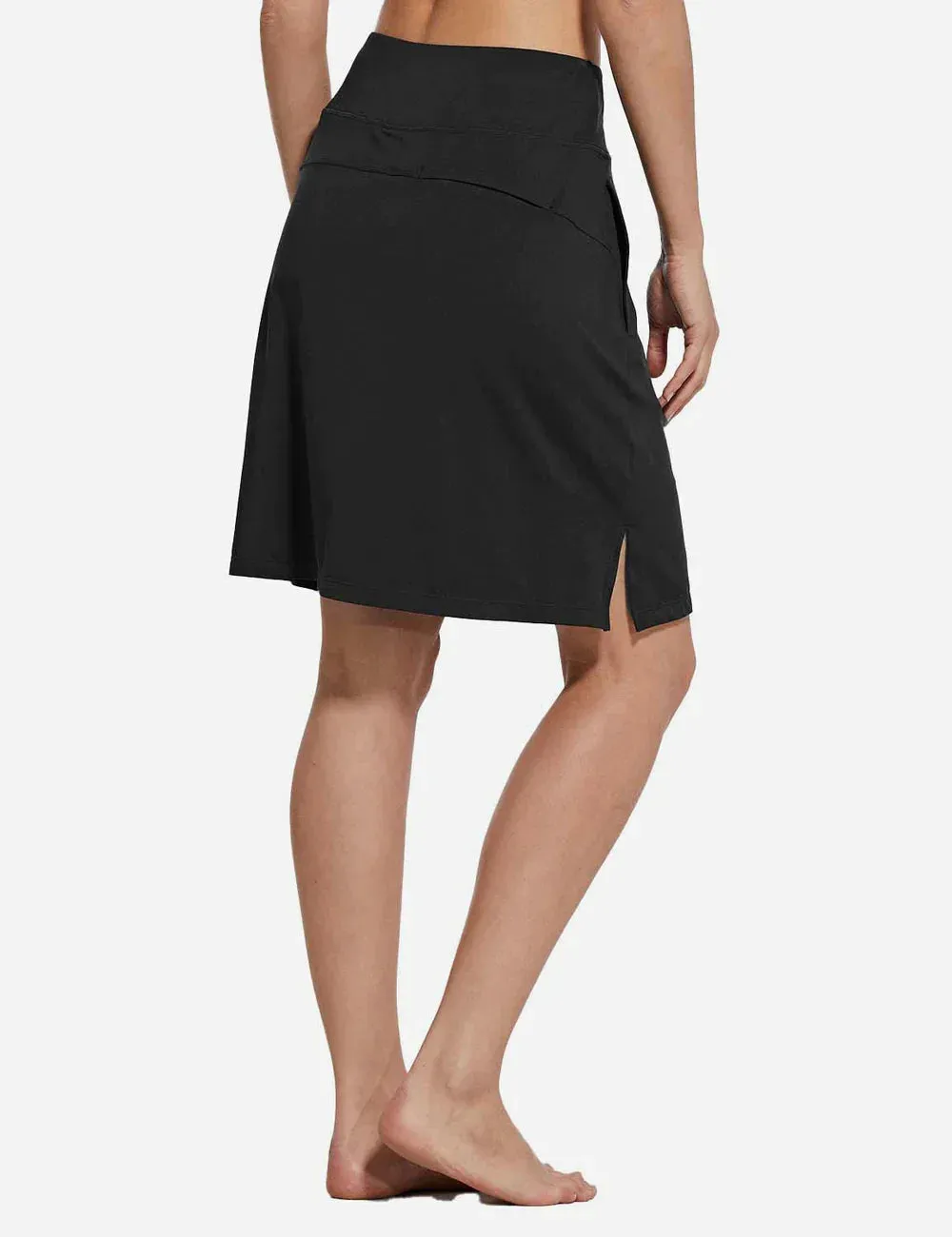 New Baleaf Laureate UPF50  Knee-Length Skort in Black, sz 2X