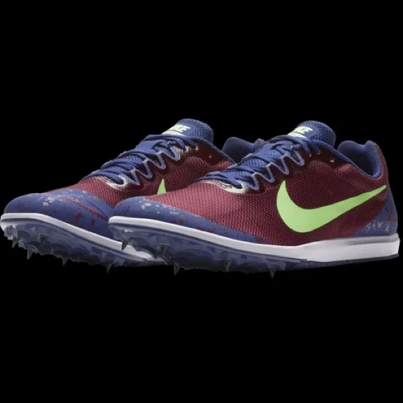 NEW Nike Zoom Rival D Running Spikes Bordeaux Lime