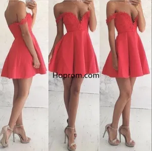 Newest A-line Cocktail Dresses Lace Mini Homecoming Dress