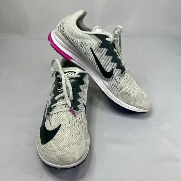 Nike Air Zoom Streak LT 4 Gray/fuschia 924514-005 Marathon Running Shoes US 8