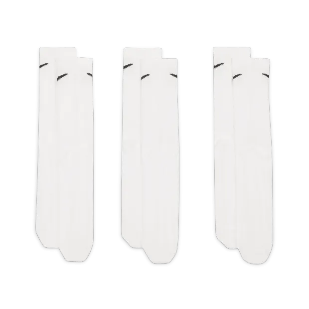 NIKE EVERYDAY LIGHTWEIGHT Crew Training Socks (3 Pairs)