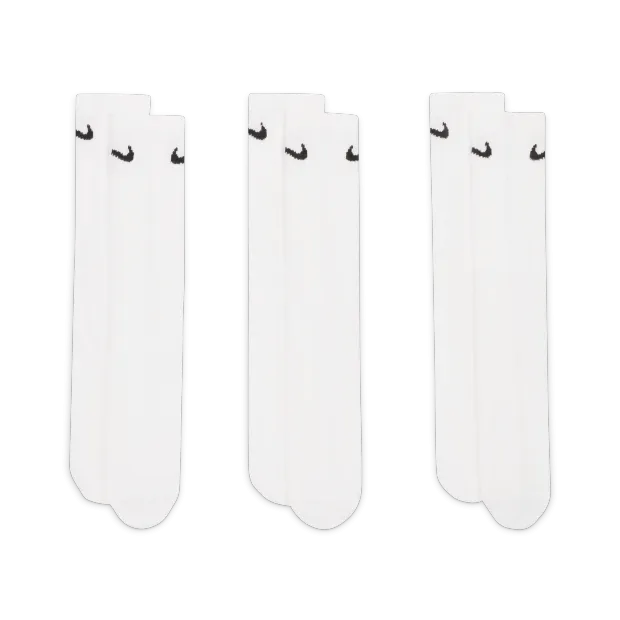 NIKE EVERYDAY LIGHTWEIGHT Crew Training Socks (3 Pairs)