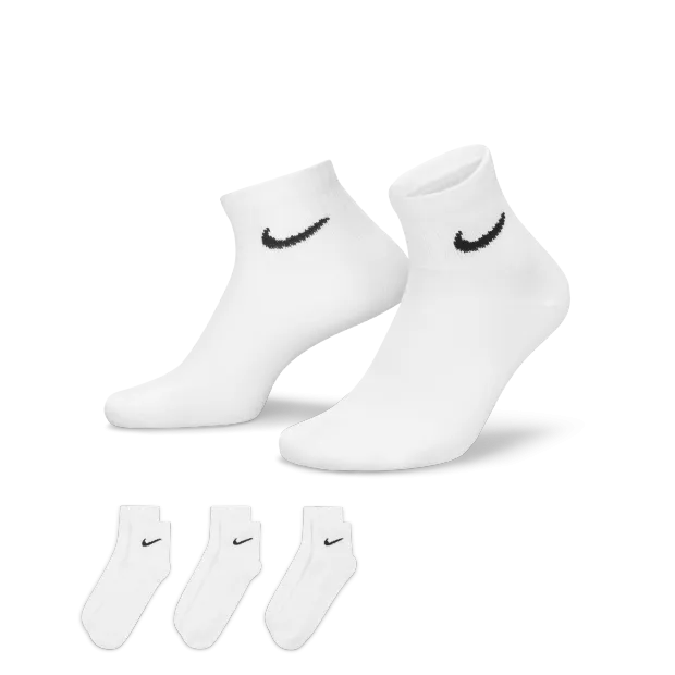 NIKE EVERYDAY LIGHTWEIGHT Training Ankle Socks (3 Pairs)